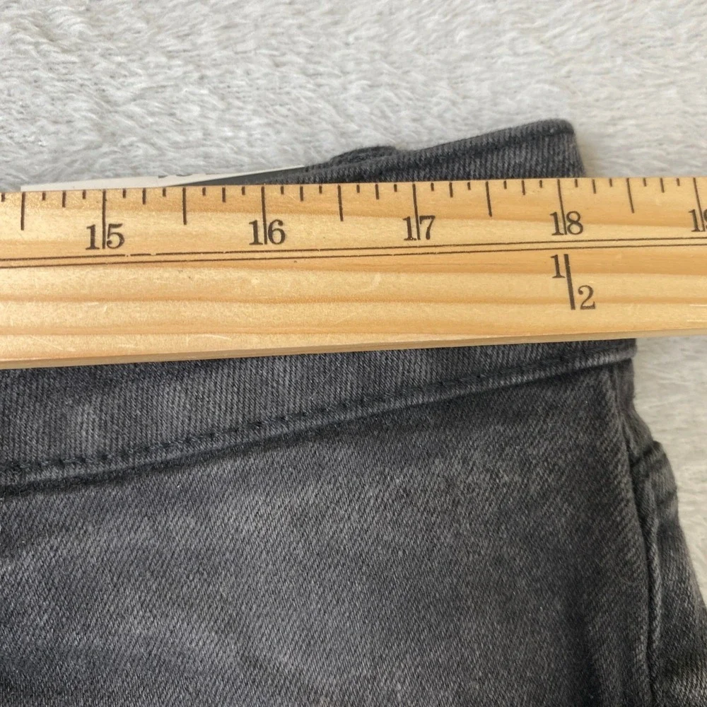 Refinery Republic Mens Black Denim Shorts Size 34 Faded 90s Grunge Skater NWT